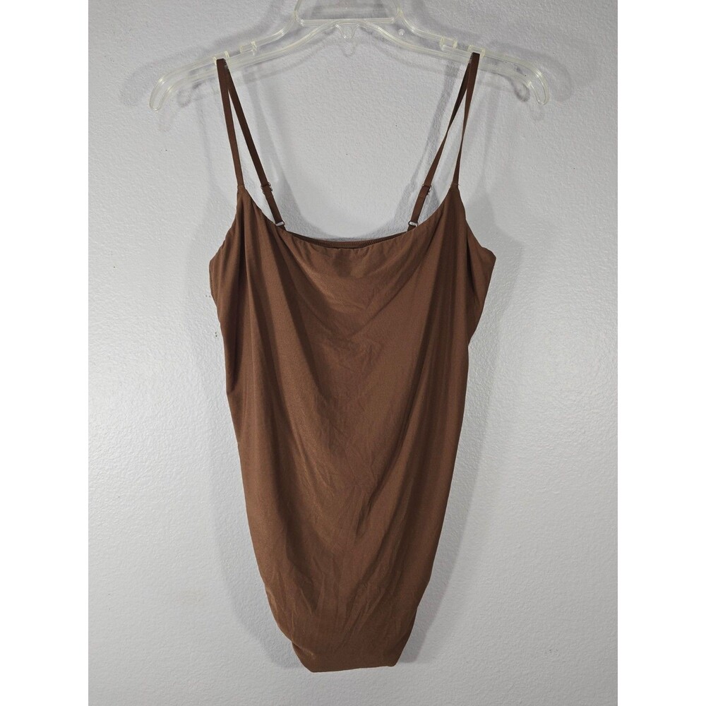 Aerie Smoothez Body Suit Brown Skintight Size XL Womens Butter Soft athletic AL